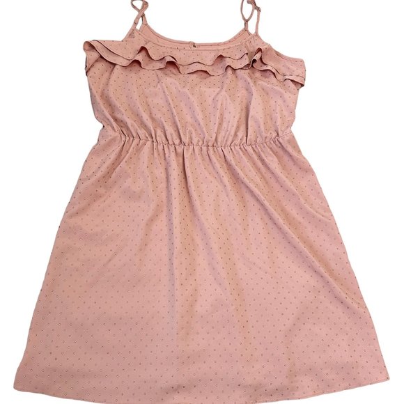 Lauren Conrad LC Women’s Dress Soft Pink Size 10 Sleeveless Adustable Studded - Picture 2 of 6